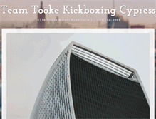 Tablet Screenshot of kickboxingcypress.com